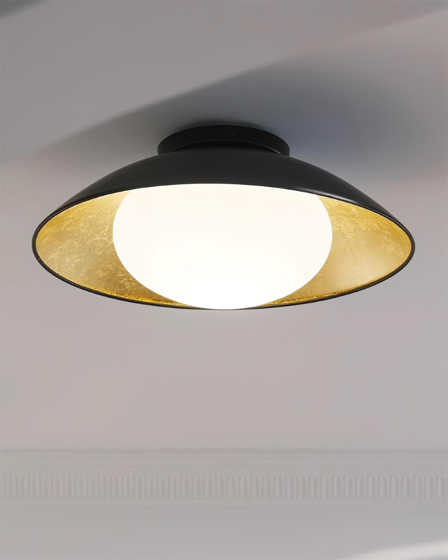 Deckenleuchte Metall Baldachin Glas Globus Modern Minimalistisch-Letslighting
