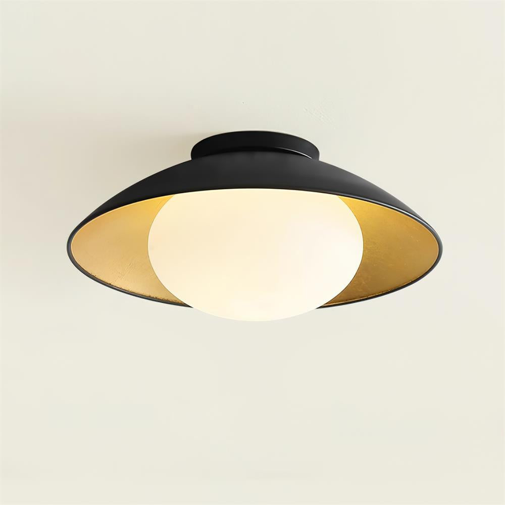 Deckenleuchte Metall Baldachin Glas Globus Modern Minimalistisch-Letslighting