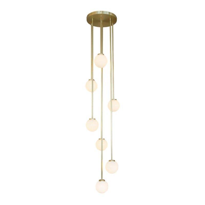 Nyrinis Moderner Kronleuchter aus Messing und Glas-Letslighting