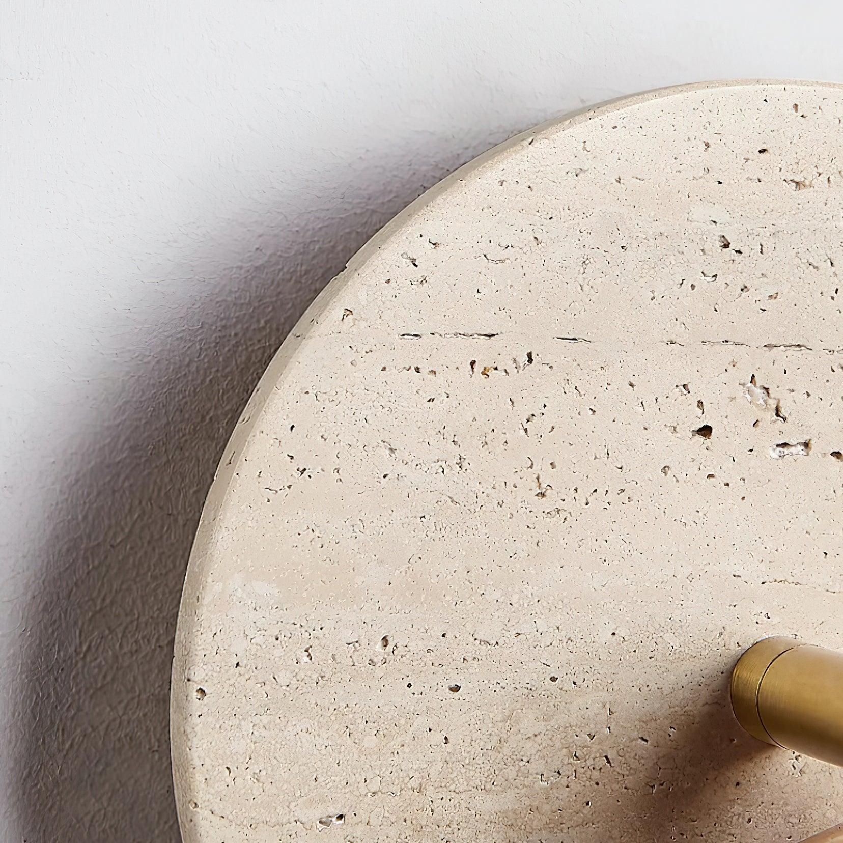 Travertine & Wood Wall Lamp - Letslighting