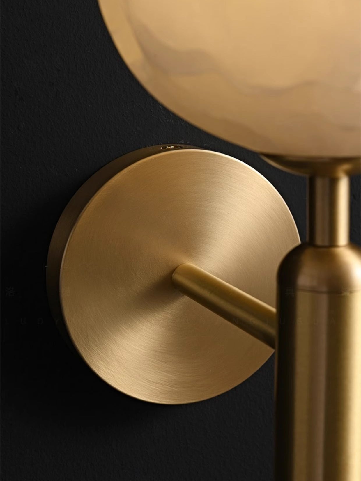 Orlaeila Modern Minimalist Brass Alabaster Wall Lamp - Letslighting