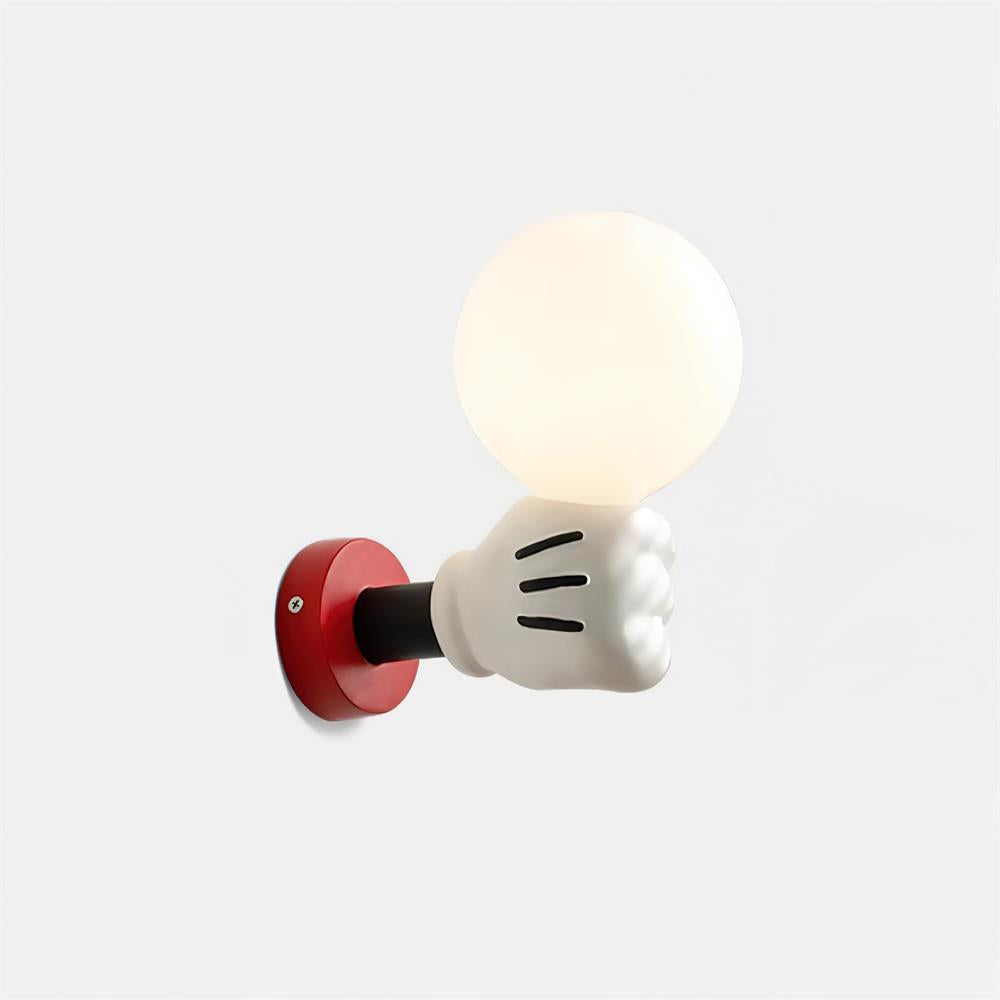 Wandleuchte Stoff Schirm Modern Klassisch Gold Walnuss Wandleuchte Schlafzimmer-Letslighting