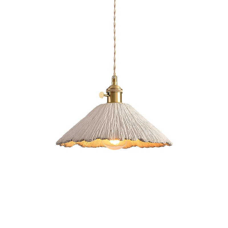 Microcement Pendelleuchte Verstellbarer Stoffschirm-Letslighting