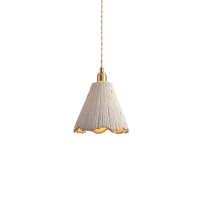Microcement Pendelleuchte Verstellbarer Stoffschirm-Letslighting
