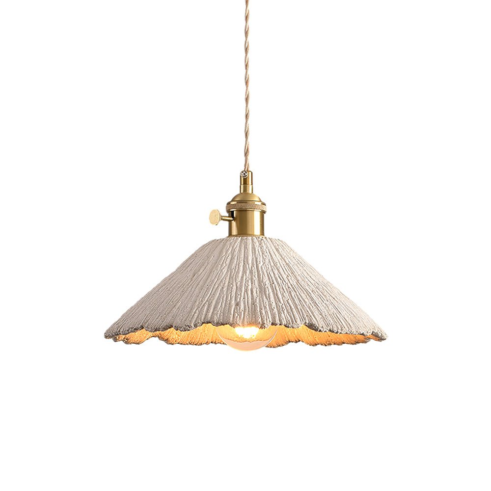 Microcement Pendelleuchte Verstellbarer Stoffschirm-Letslighting