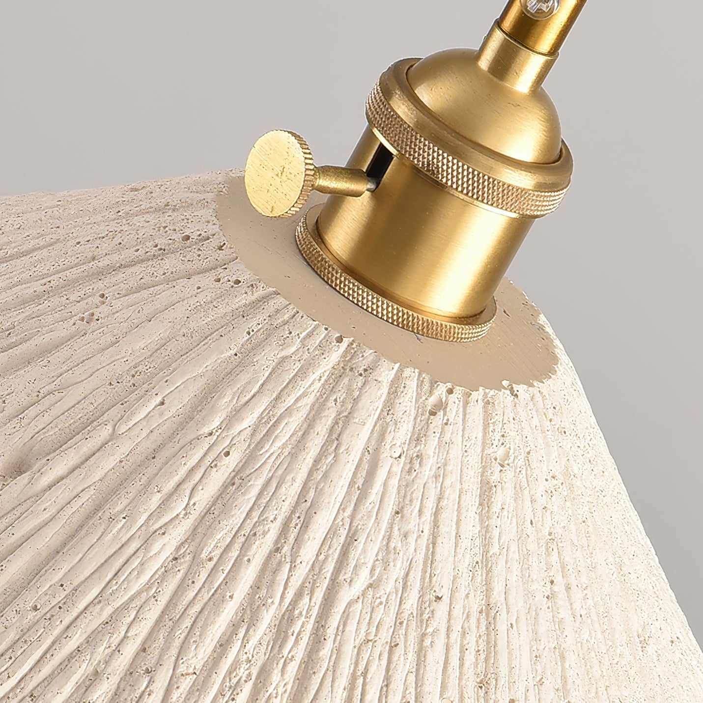 Microcement Pendelleuchte Verstellbarer Stoffschirm-Letslighting