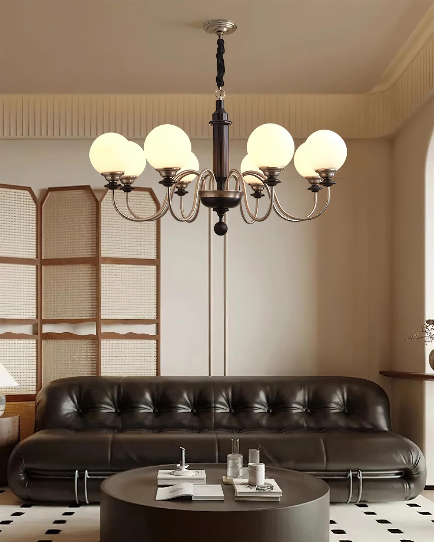 Lumivian 8-Flammiger Globus-Kronleuchter-Letslighting