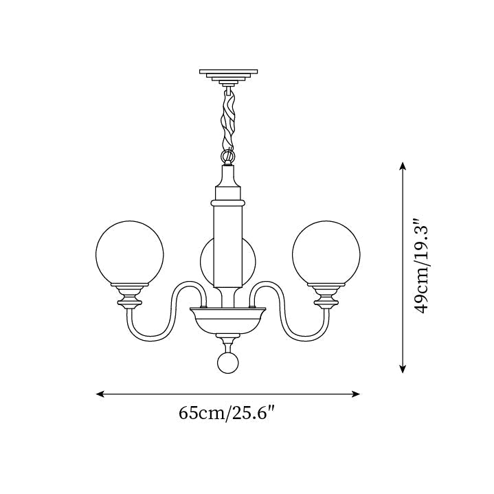 Lumivian 8-Flammiger Globus-Kronleuchter-Letslighting