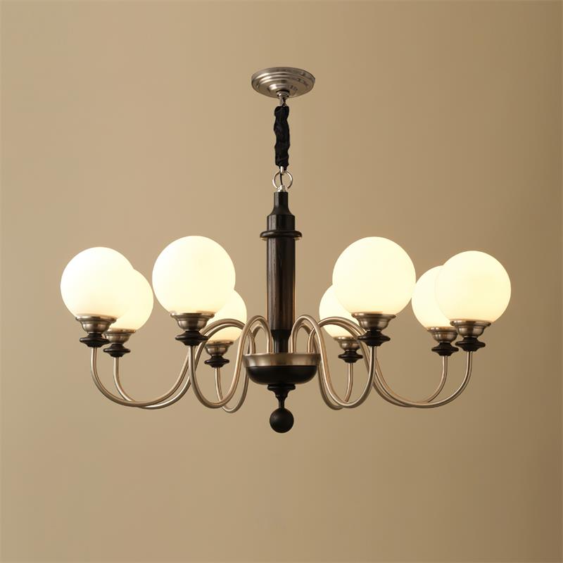 Lumivian 8-Flammiger Globus-Kronleuchter-Letslighting