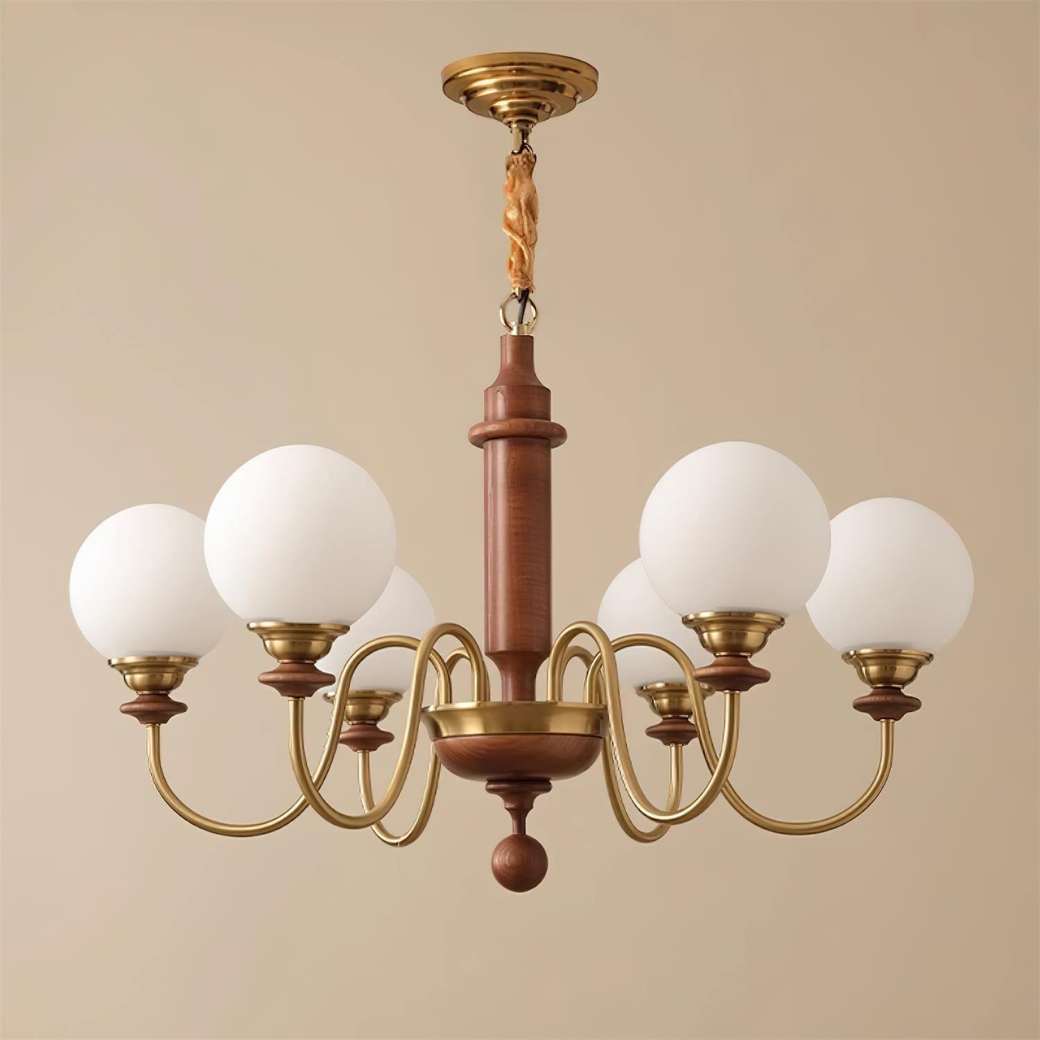Lumivian 8-Flammiger Globus-Kronleuchter-Letslighting