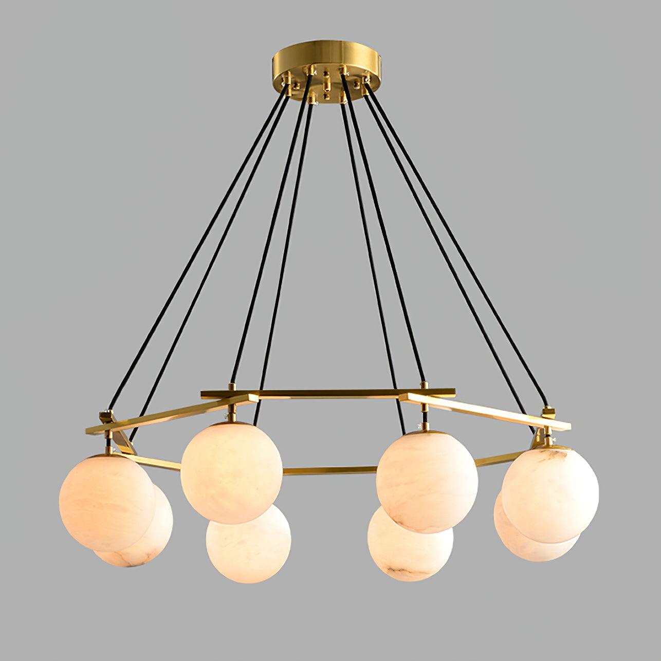 Lunara Alabaster Chandelier - Neutralighting