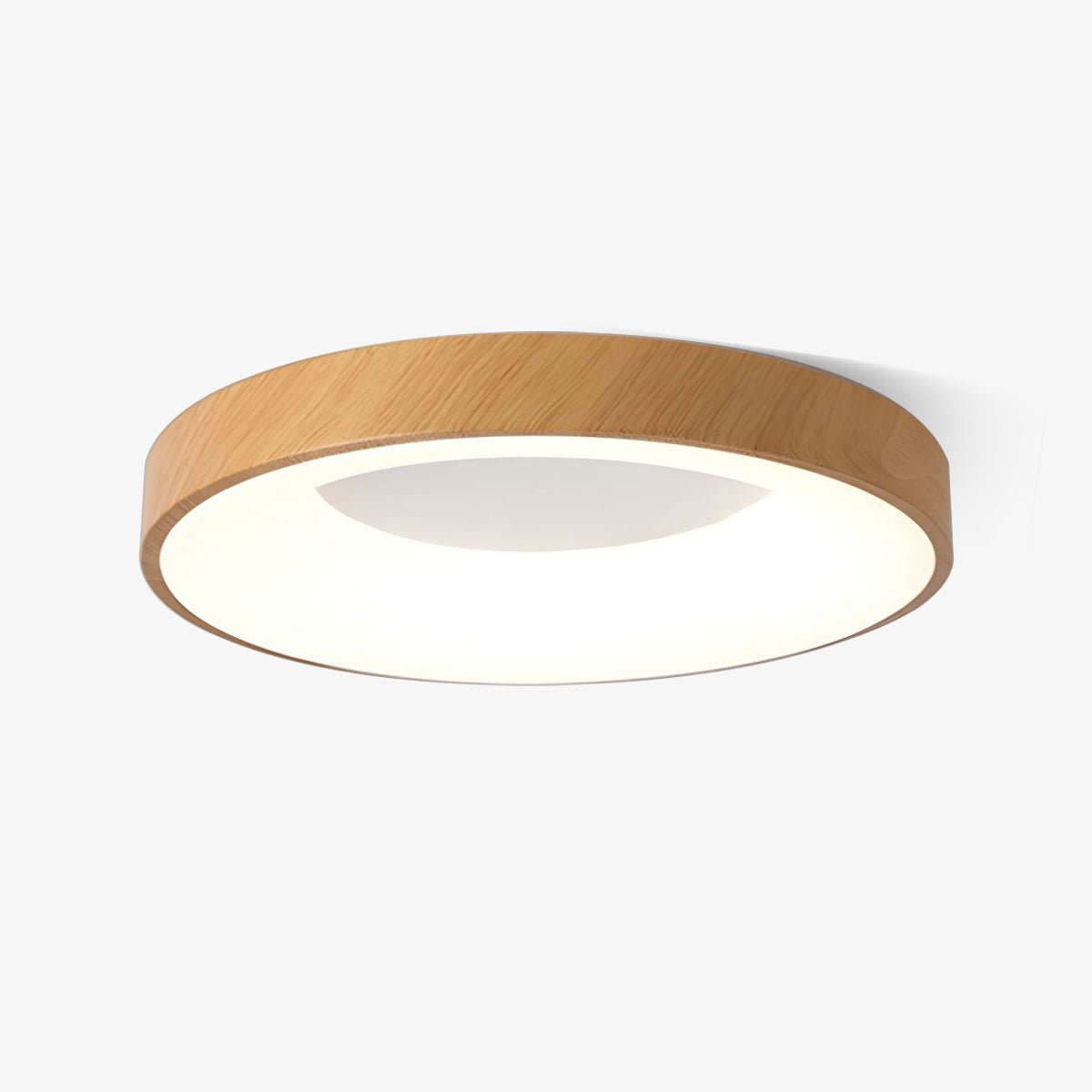 Eliriel Modern Minimalistisch Rund Holz Einbau Deckenleuchte-Letslighting