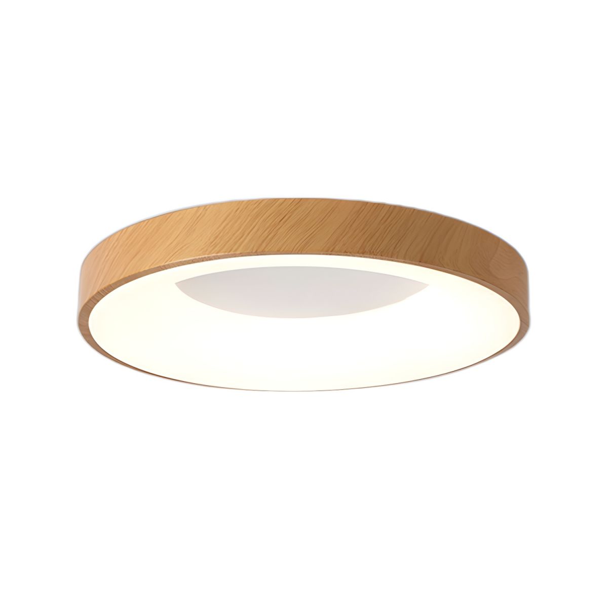 Eliriel Modern Minimalistisch Rund Holz Einbau Deckenleuchte-Letslighting
