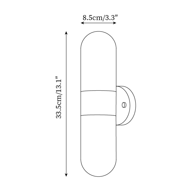 Wandleuchte Metall Glas Modern Minimalistisch Vertikal Wandleuchte Schlafzimmer-Letslighting