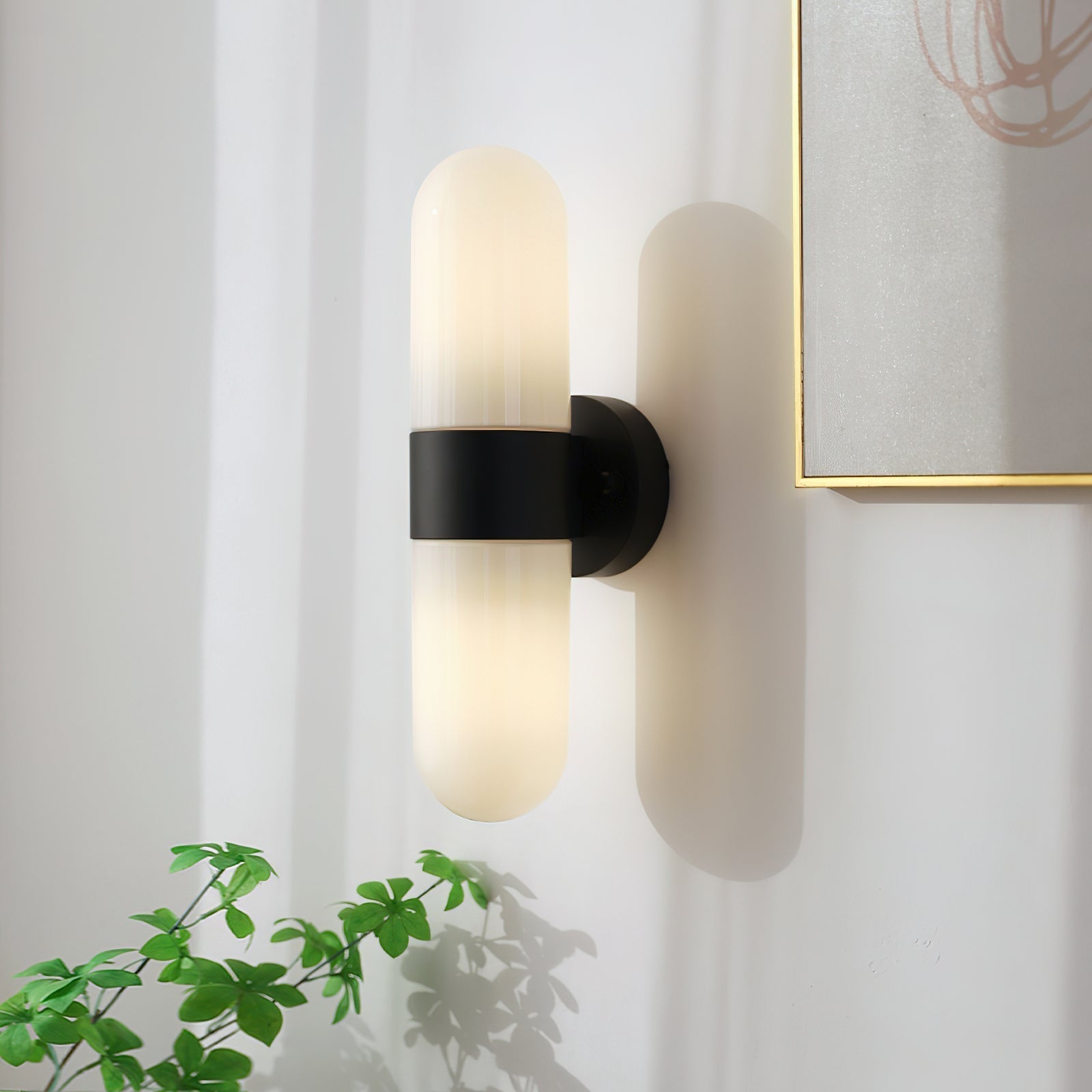 Wandleuchte Metall Glas Modern Minimalistisch Vertikal Wandleuchte Schlafzimmer-Letslighting