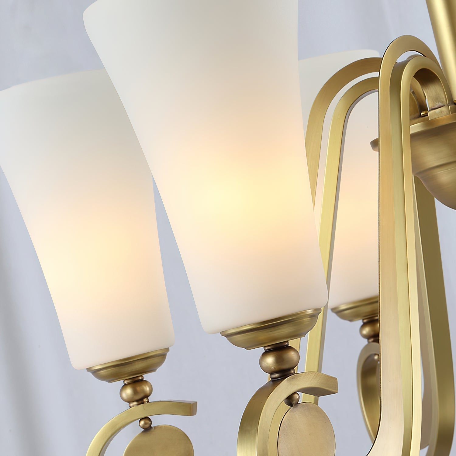 Ilsolen Messing Glas Postmodern Luxus Kronleuchter-Letslighting