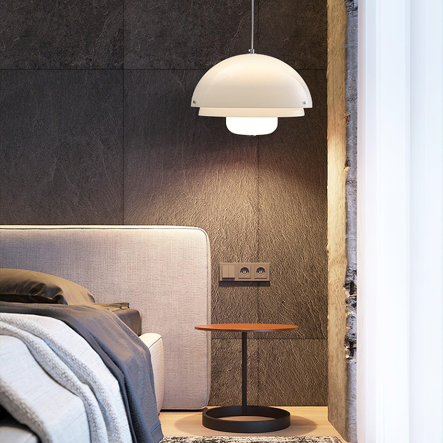 Cuthean Einzigartige Milchweiß-Glas-Anhängerlampe-Letslighting