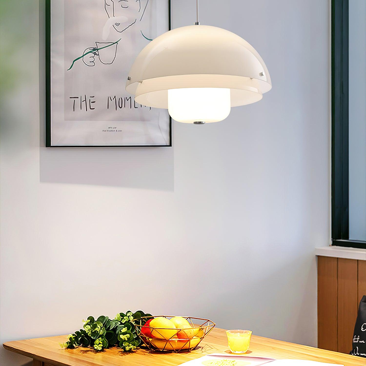 Cuthean Einzigartige Milchweiß-Glas-Anhängerlampe-Letslighting