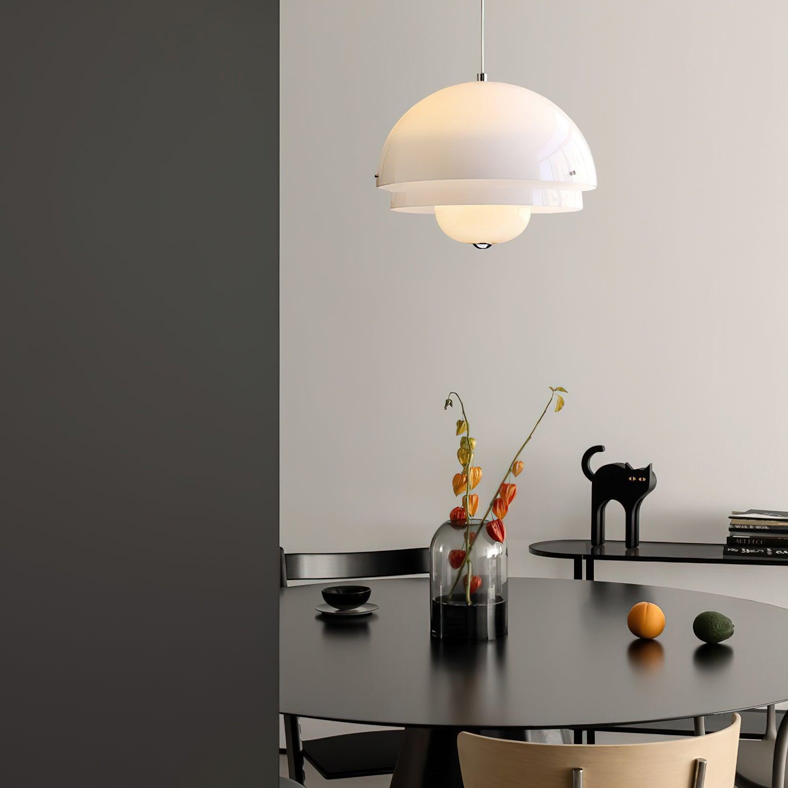 Cuthean Einzigartige Milchweiß-Glas-Anhängerlampe-Letslighting