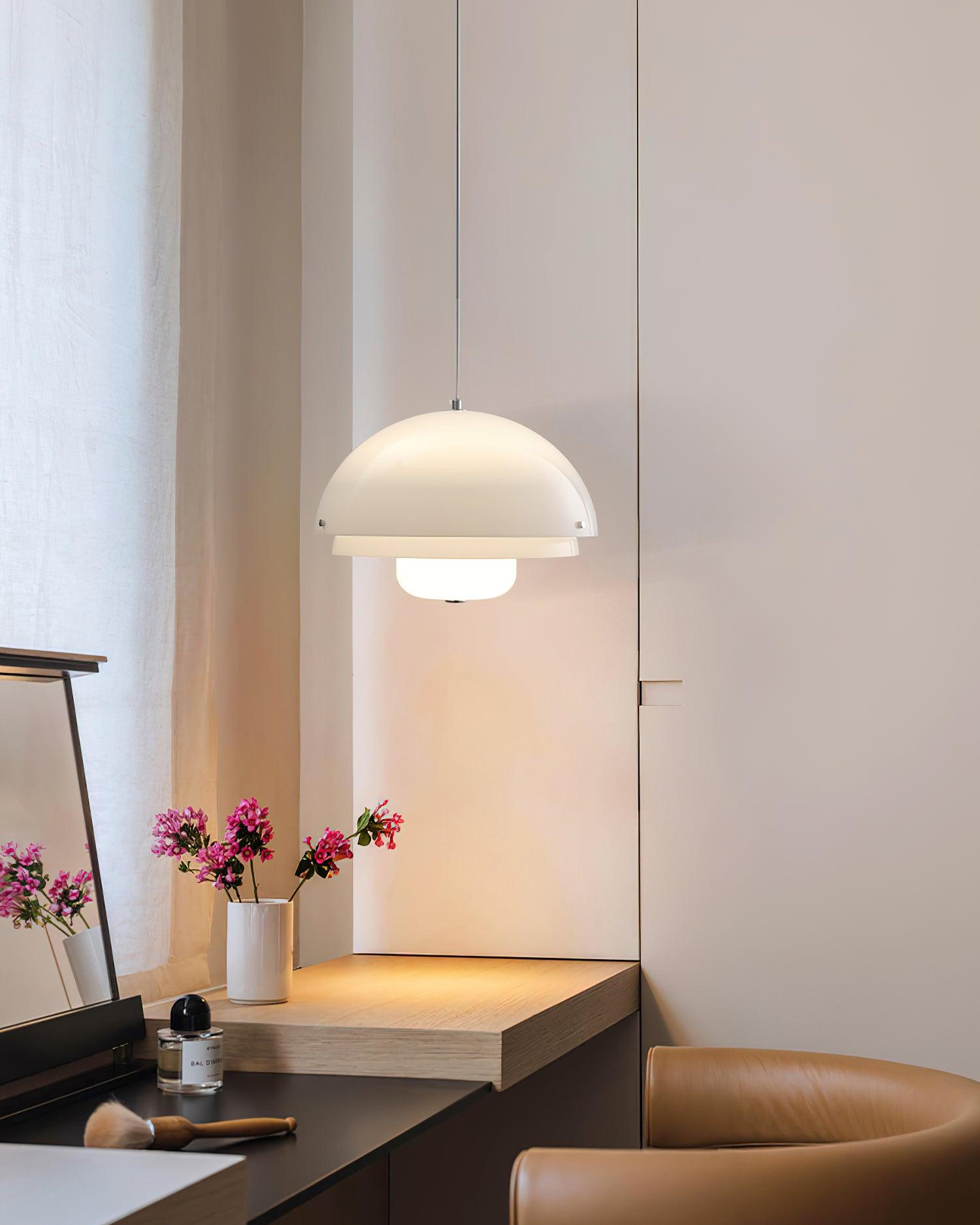 Cuthean Einzigartige Milchweiß-Glas-Anhängerlampe-Letslighting