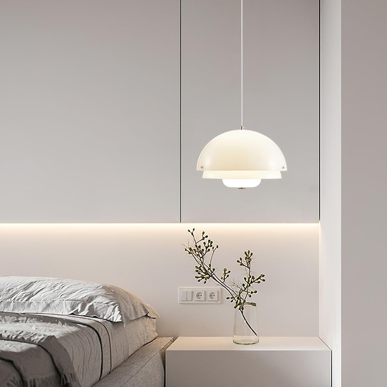 Cuthean Einzigartige Milchweiß-Glas-Anhängerlampe-Letslighting