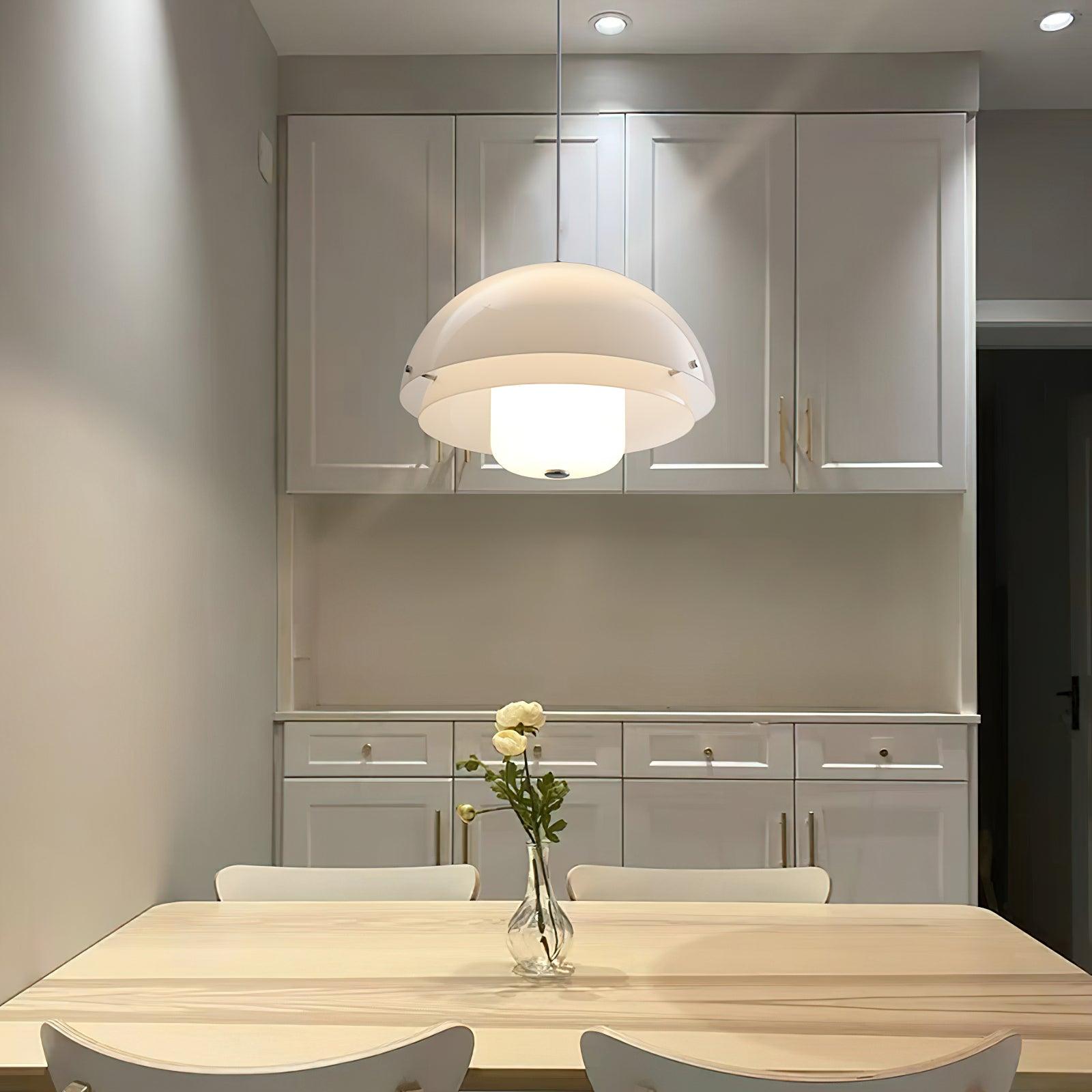Cuthean Einzigartige Milchweiß-Glas-Anhängerlampe-Letslighting
