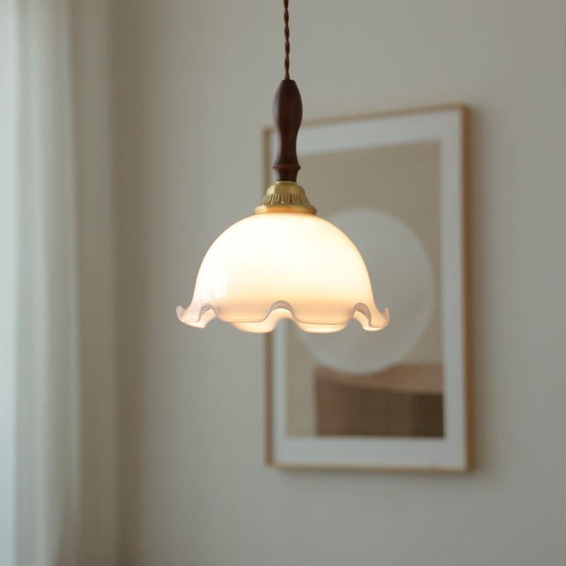 Floria Milchig Blume Pendelleuchte Leuchte-Letslighting