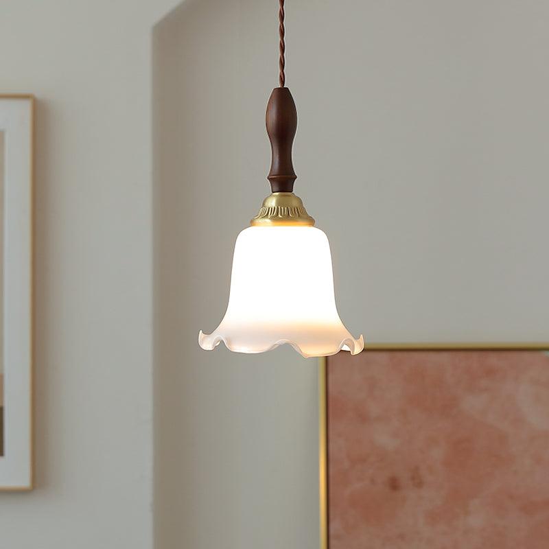 Floria Milchig Blume Pendelleuchte Leuchte-Letslighting