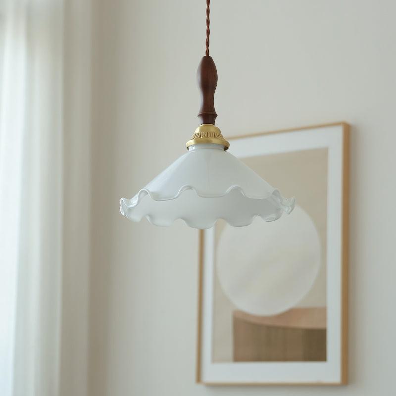 Floria Milchig Blume Pendelleuchte Leuchte-Letslighting
