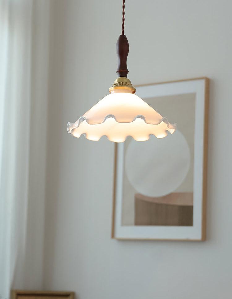 Floria Milchig Blume Pendelleuchte Leuchte-Letslighting