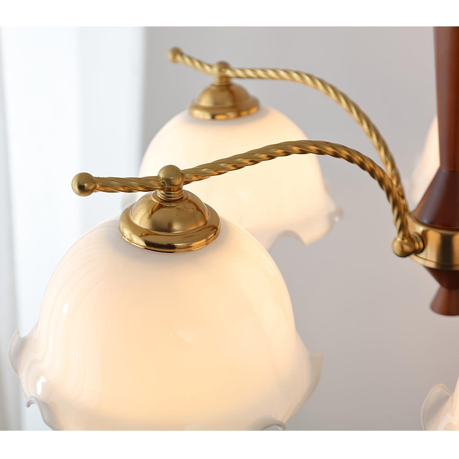 Daisy Eleganter Vintage-Glas-Kronleuchter-Letslighting