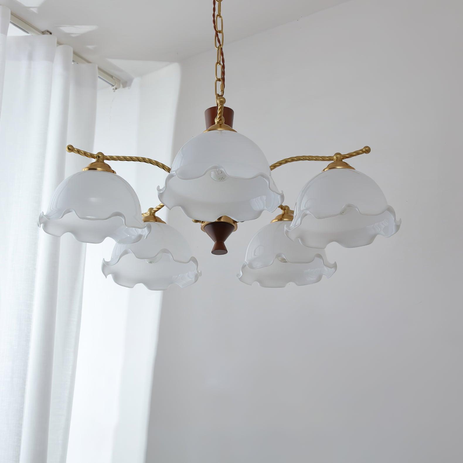 Daisy Eleganter Vintage-Glas-Kronleuchter-Letslighting