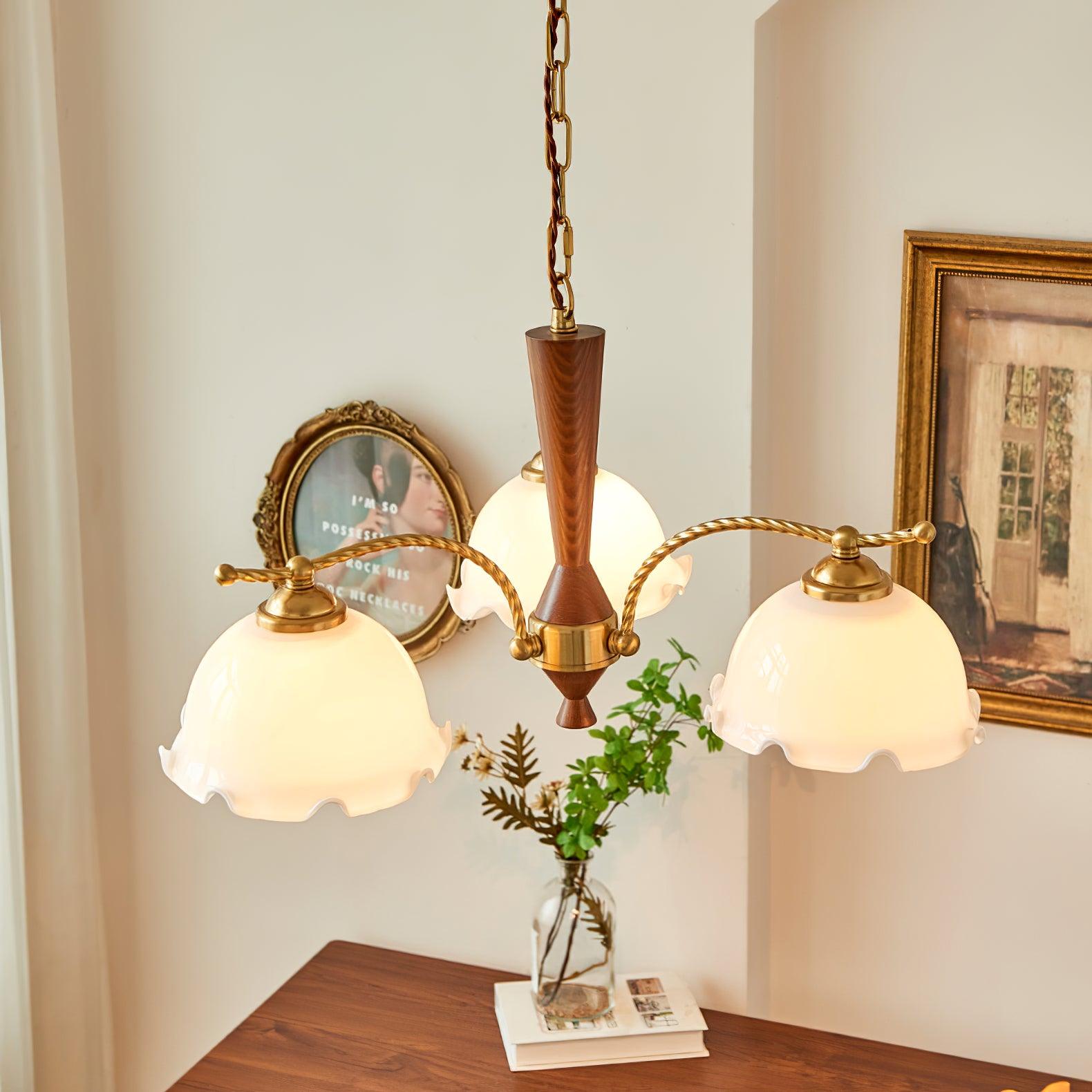Daisy Eleganter Vintage-Glas-Kronleuchter-Letslighting