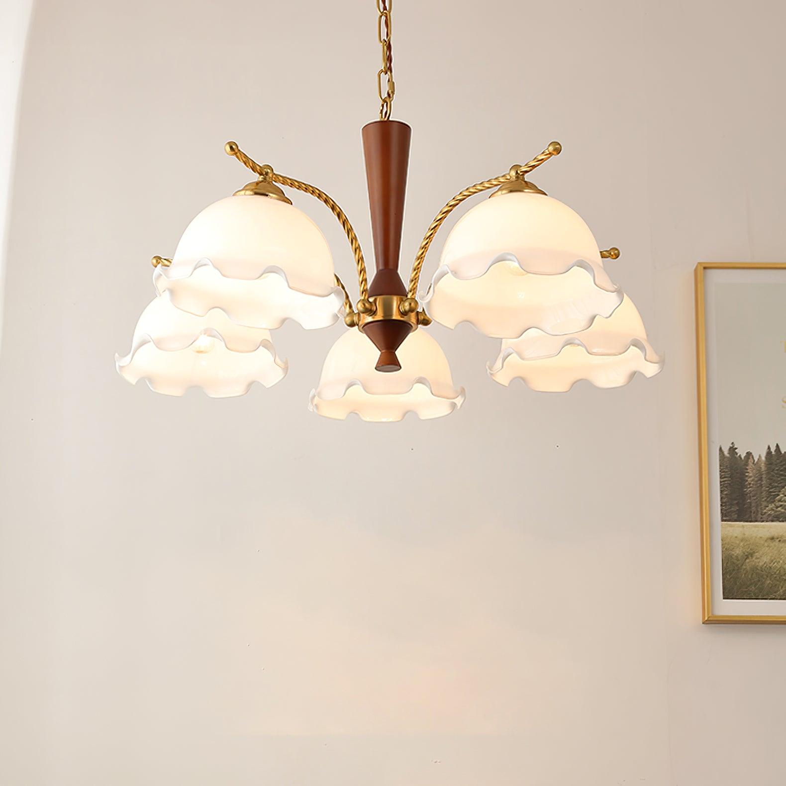Daisy Eleganter Vintage-Glas-Kronleuchter-Letslighting
