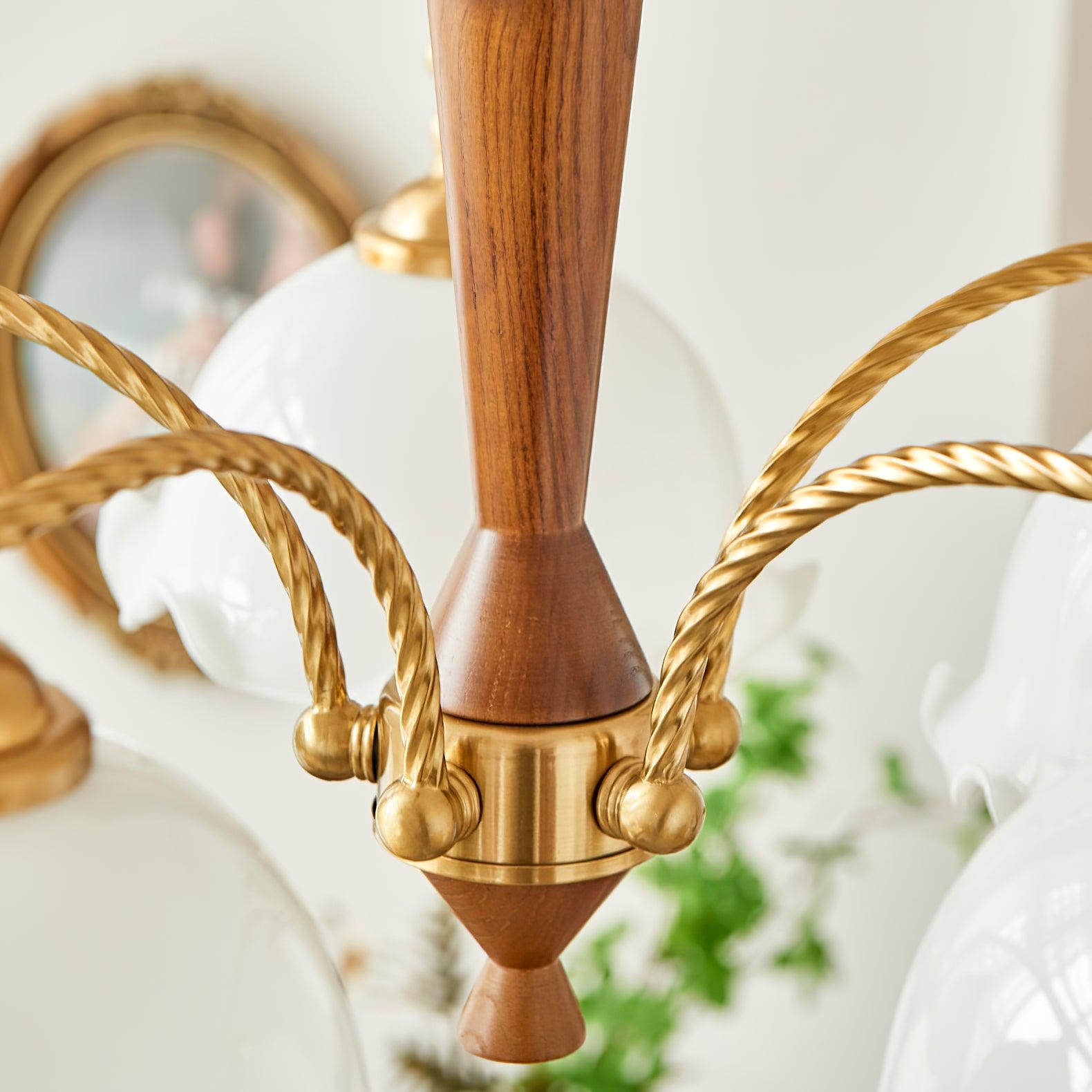 Daisy Eleganter Vintage-Glas-Kronleuchter-Letslighting