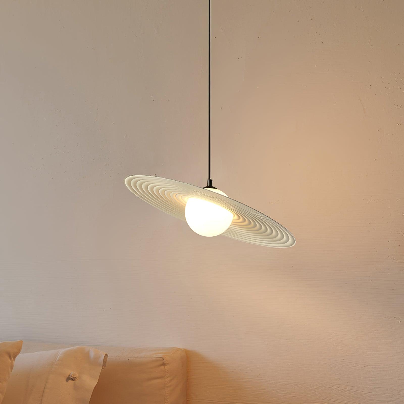 Lustra Pendelleuchte PE Plate Weiß und Schwarz-Letslighting