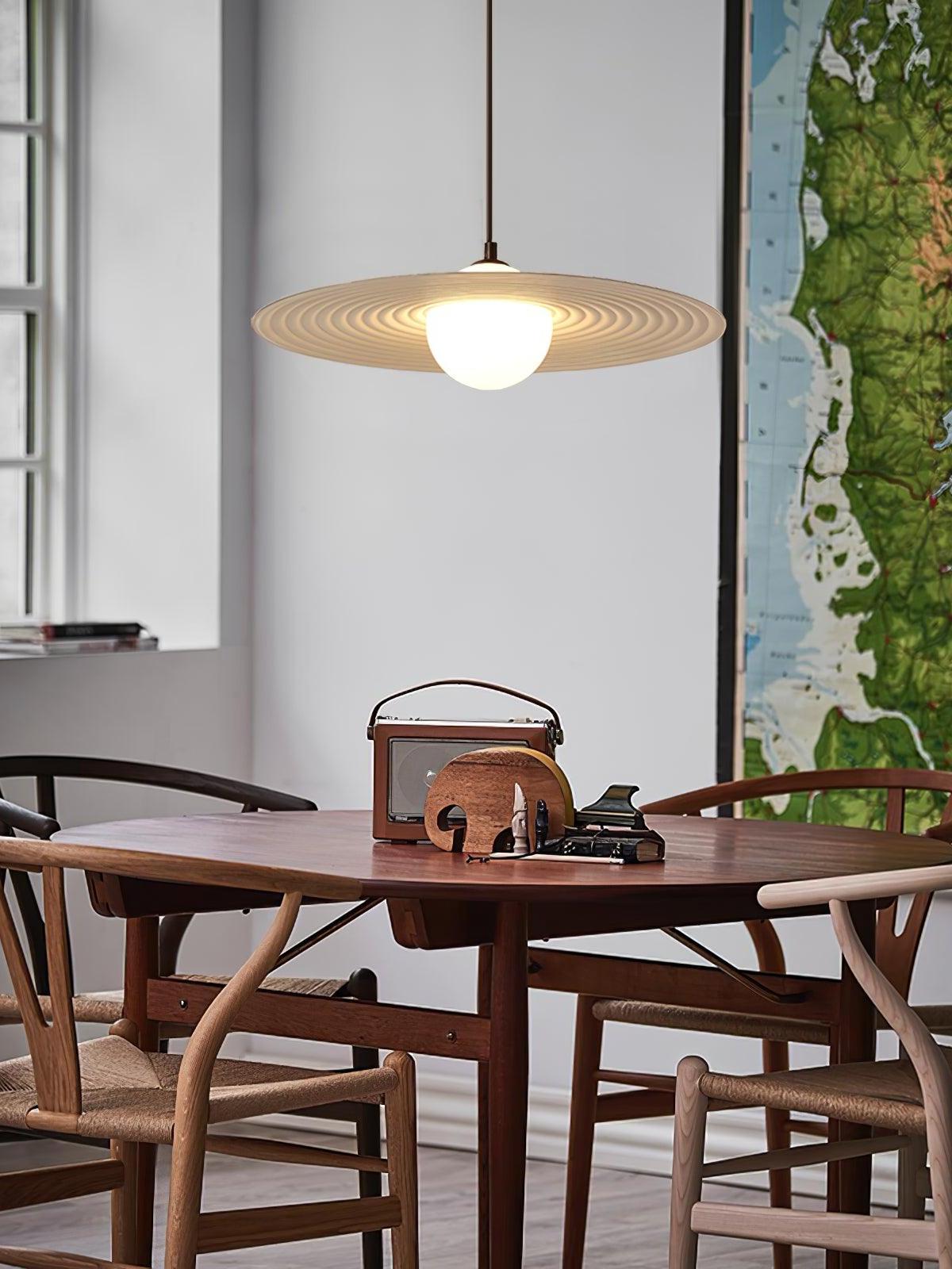 Lustra Pendelleuchte PE Plate Weiß und Schwarz-Letslighting