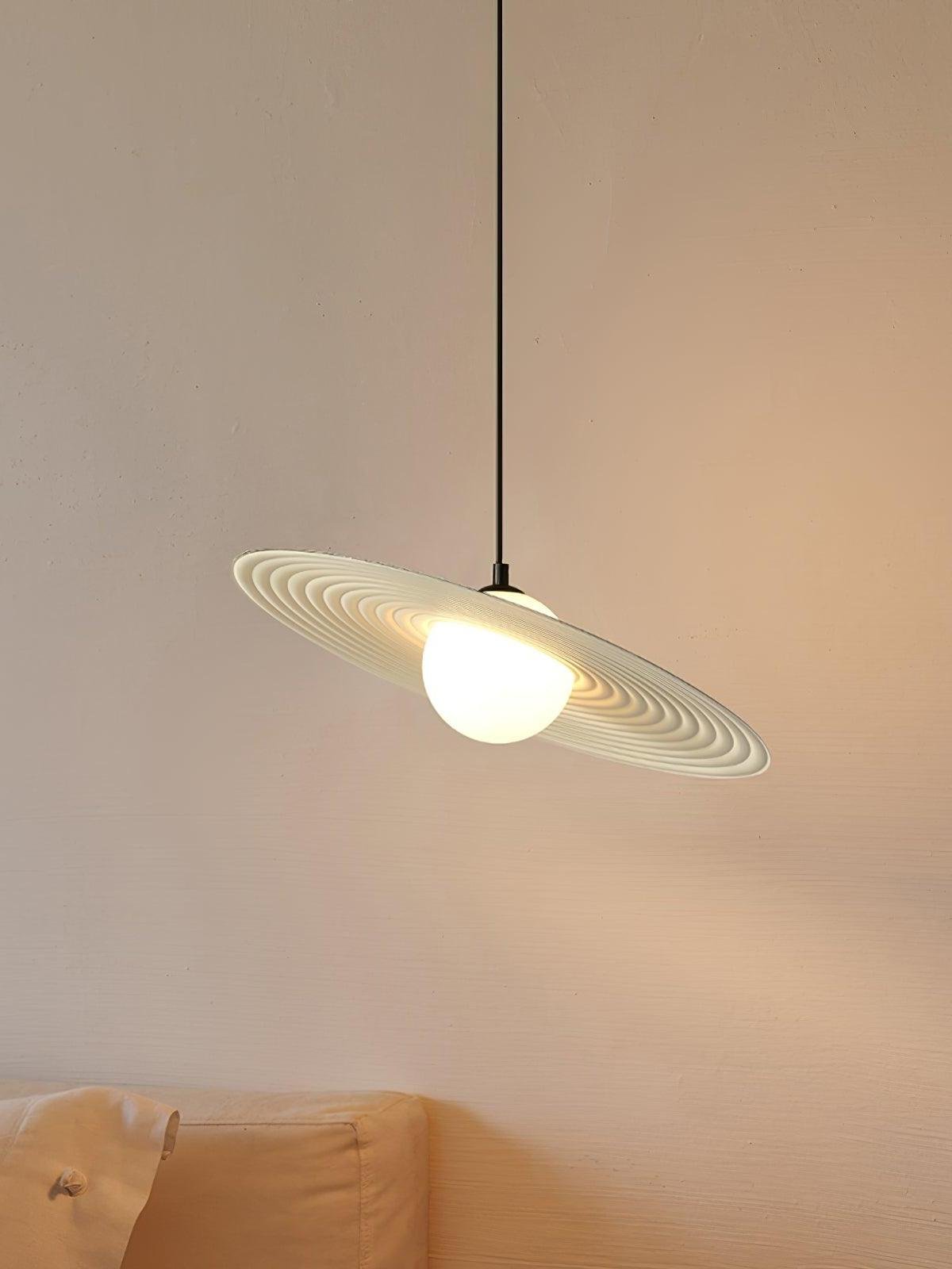 Lustra Pendelleuchte PE Plate Weiß und Schwarz-Letslighting