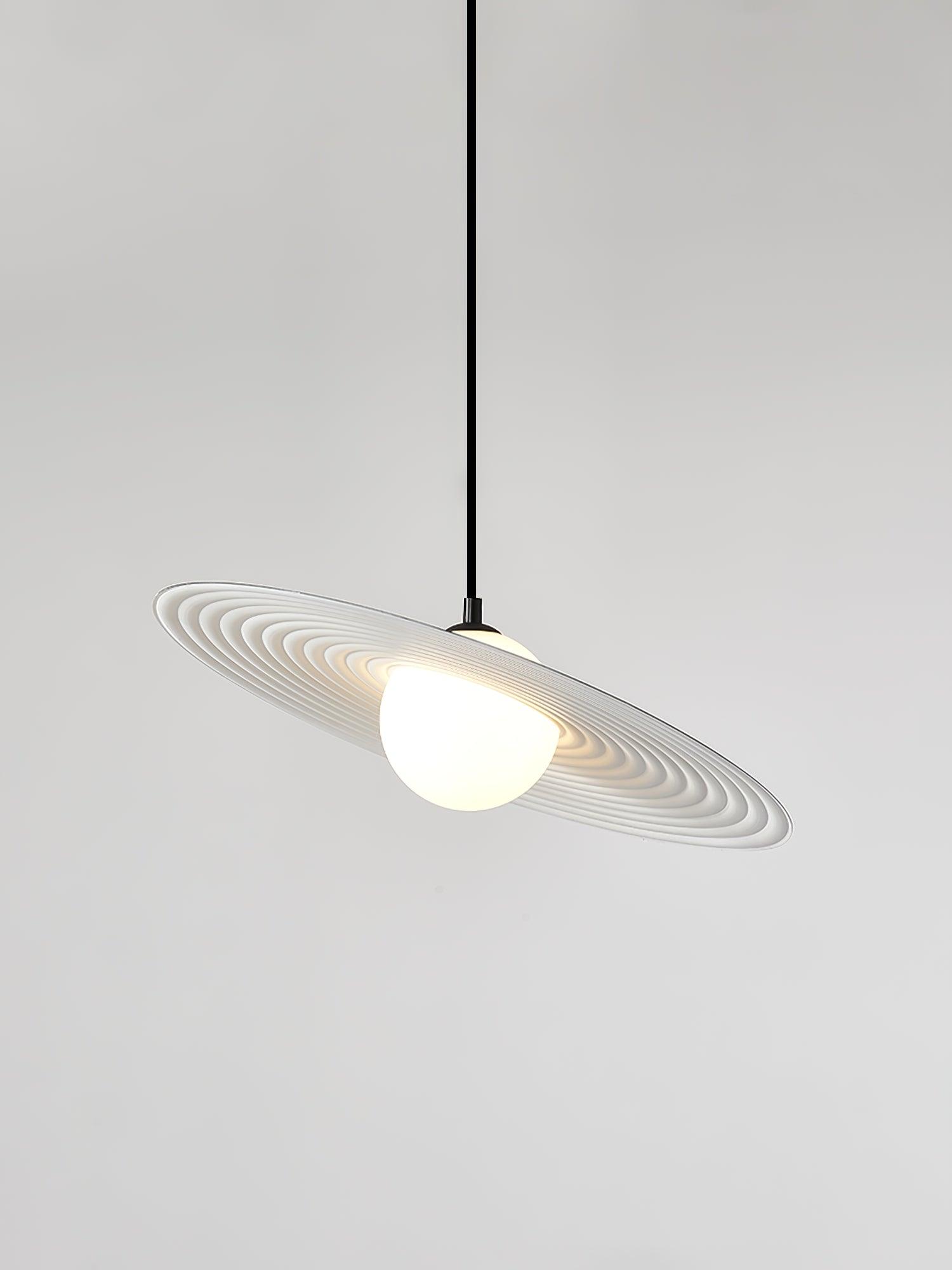 Lustra Pendelleuchte PE Plate Weiß und Schwarz-Letslighting