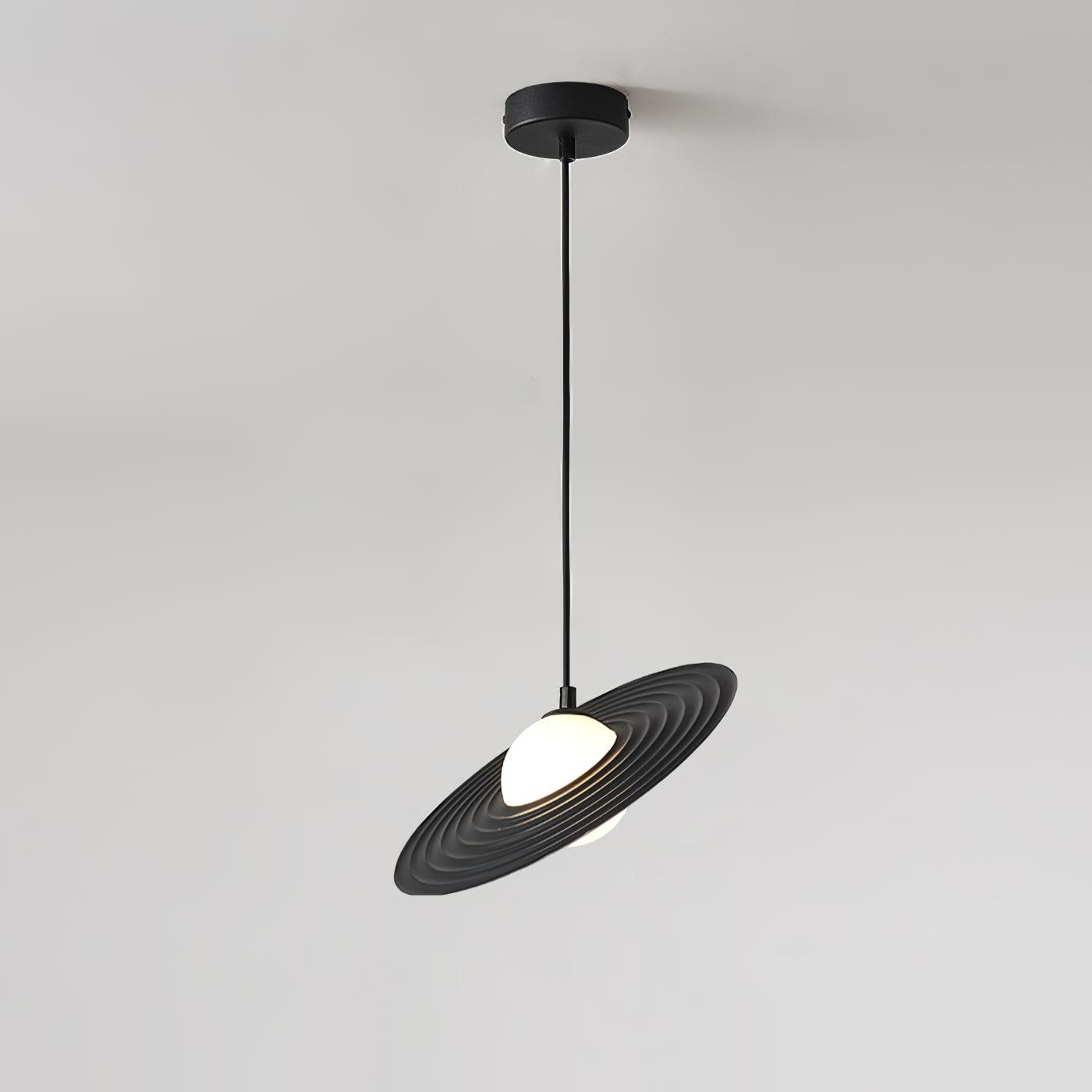 Lustra Pendelleuchte PE Plate Weiß und Schwarz-Letslighting