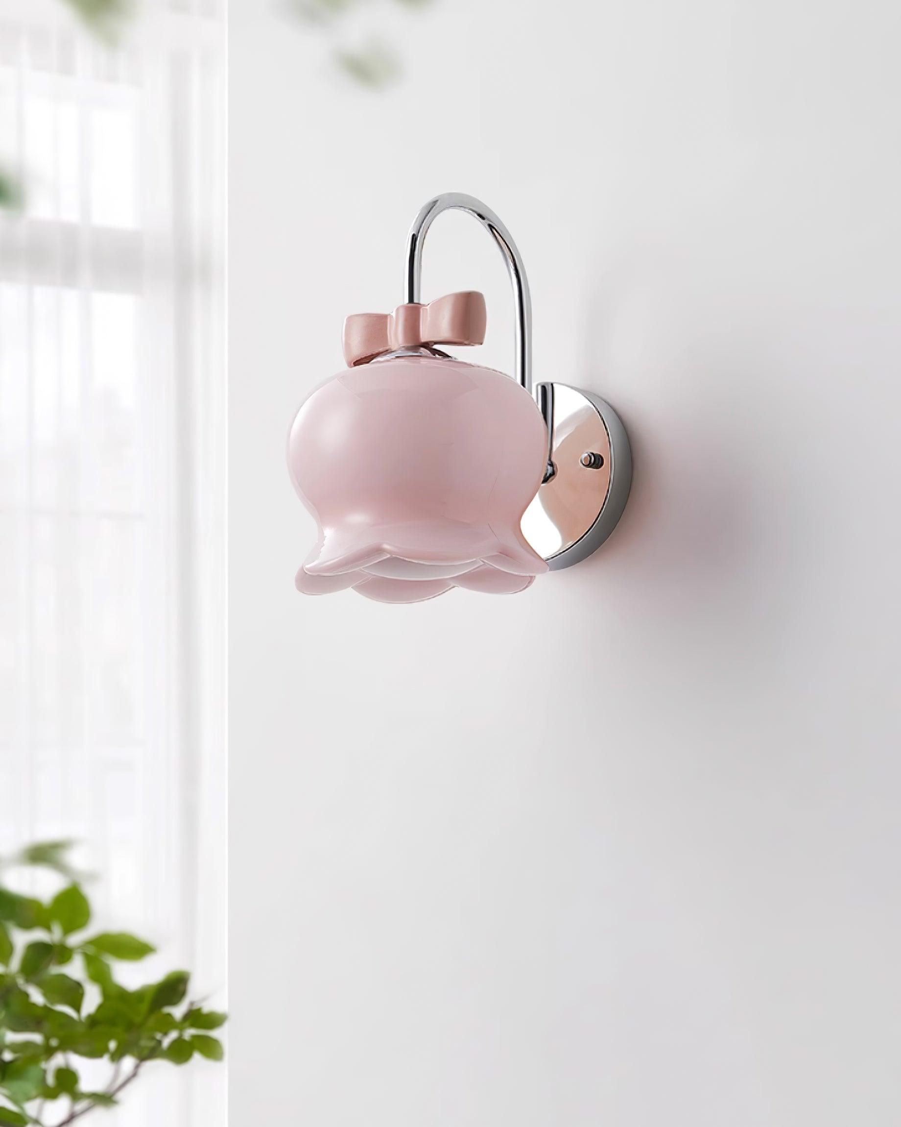 Wandleuchte Schleife Akzent Glocken Glas Schirm Verspielt Modern Kinderzimmer-Letslighting