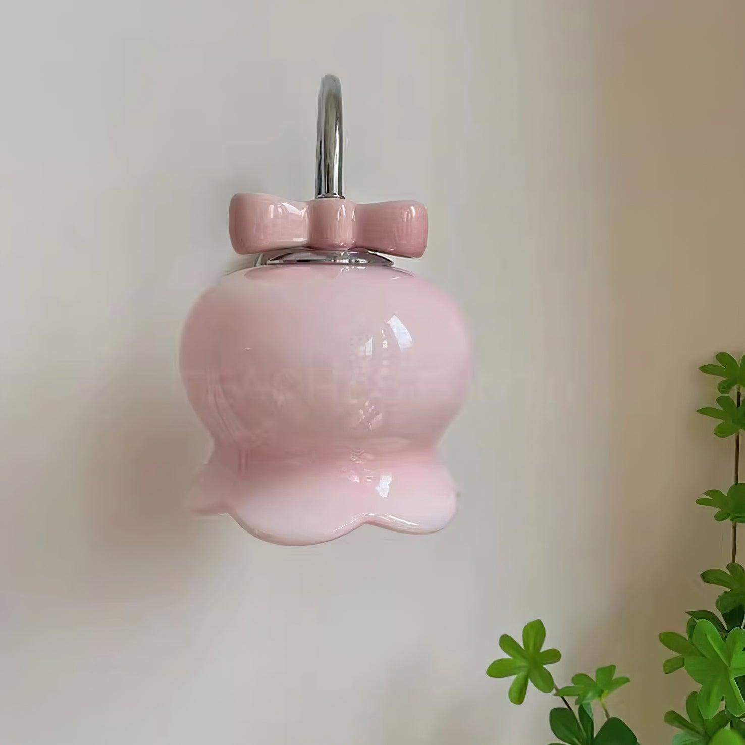 Wandleuchte Schleife Akzent Glocken Glas Schirm Verspielt Modern Kinderzimmer-Letslighting
