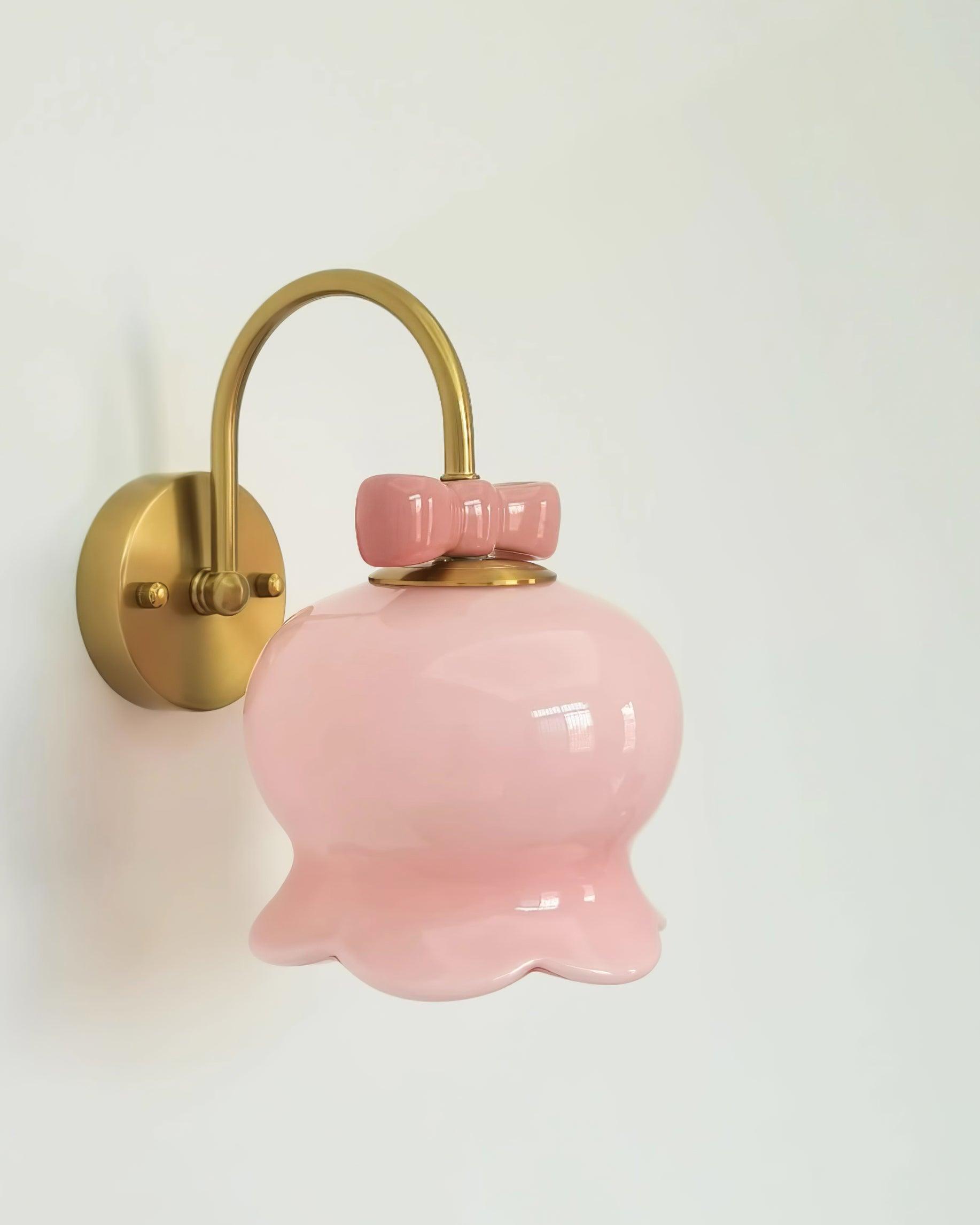 Wandleuchte Schleife Akzent Glocken Glas Schirm Verspielt Modern Kinderzimmer-Letslighting