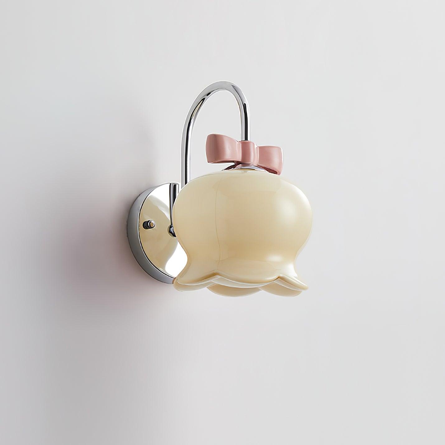 Wandleuchte Schleife Akzent Glocken Glas Schirm Verspielt Modern Kinderzimmer-Letslighting