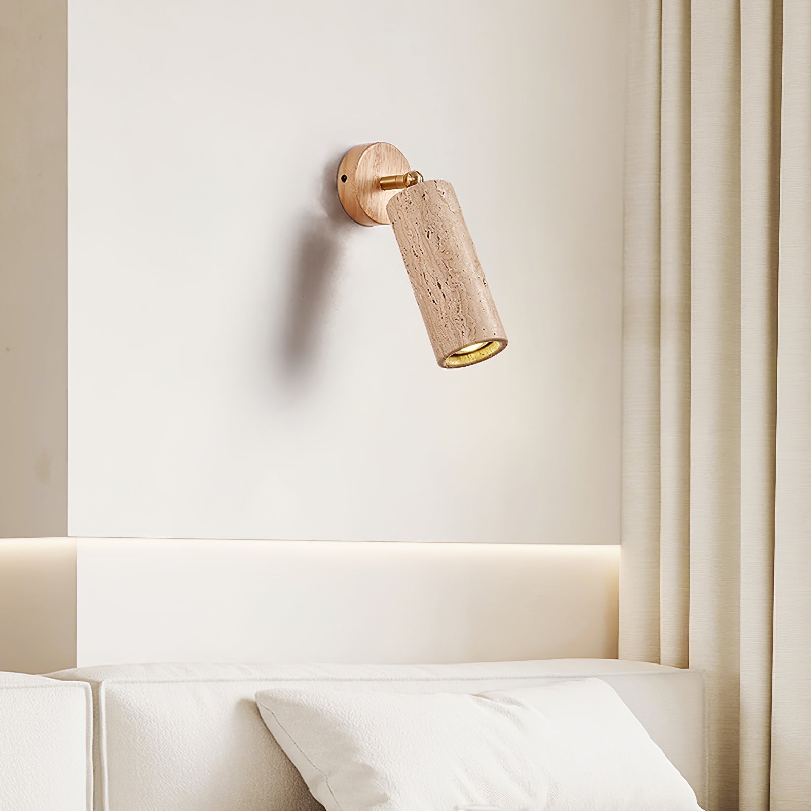 Erzorus Minimalistische Travertin Wandleuchte-Letslighting