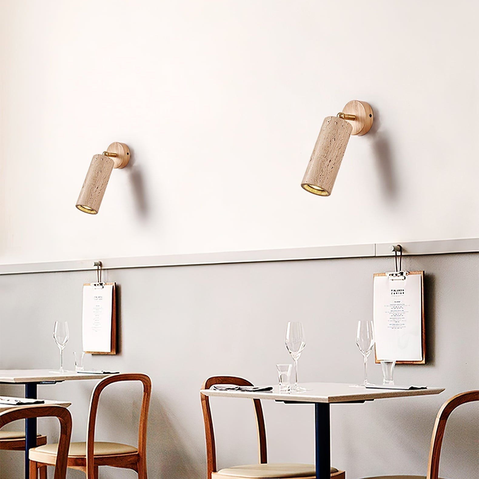 Erzorus Minimalistische Travertin Wandleuchte-Letslighting