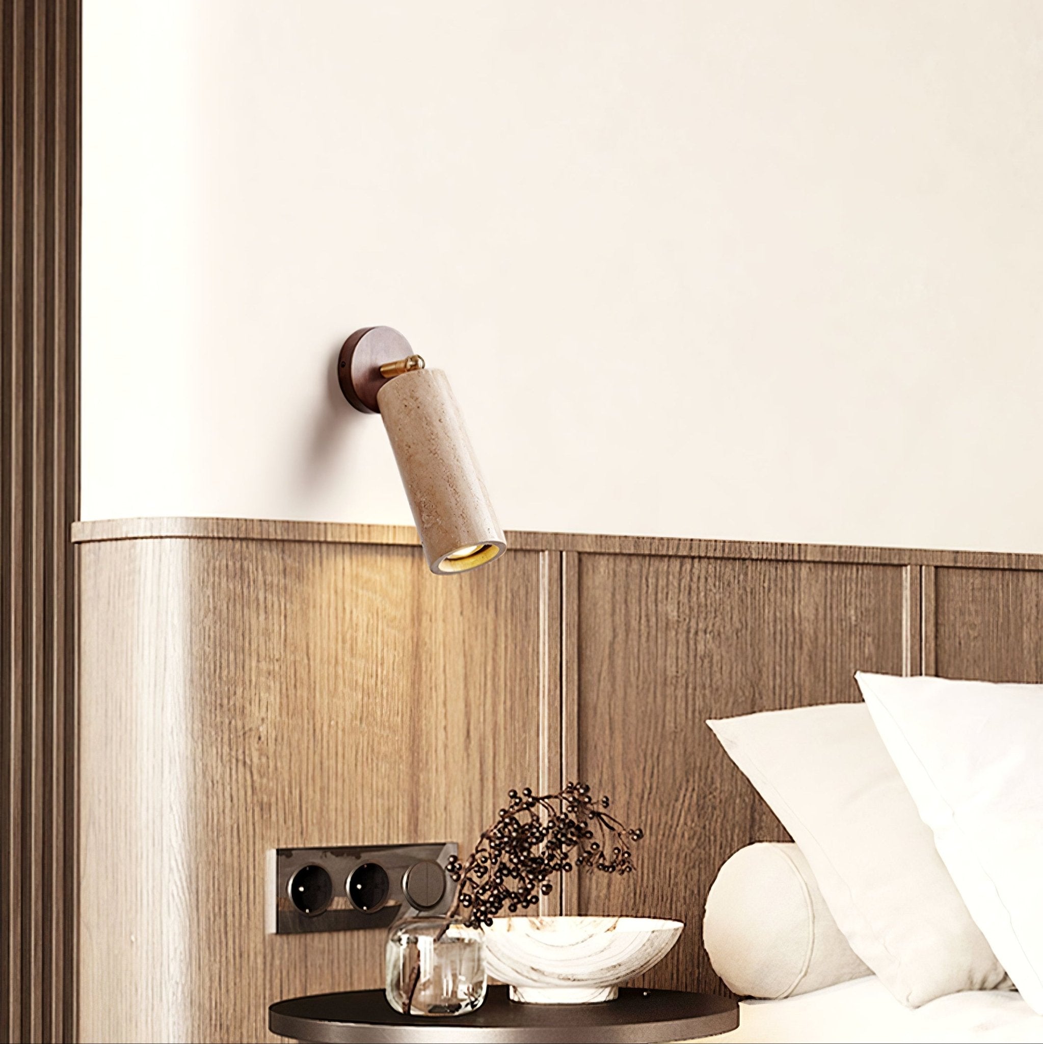 Erzorus Minimalistische Travertin Wandleuchte-Letslighting