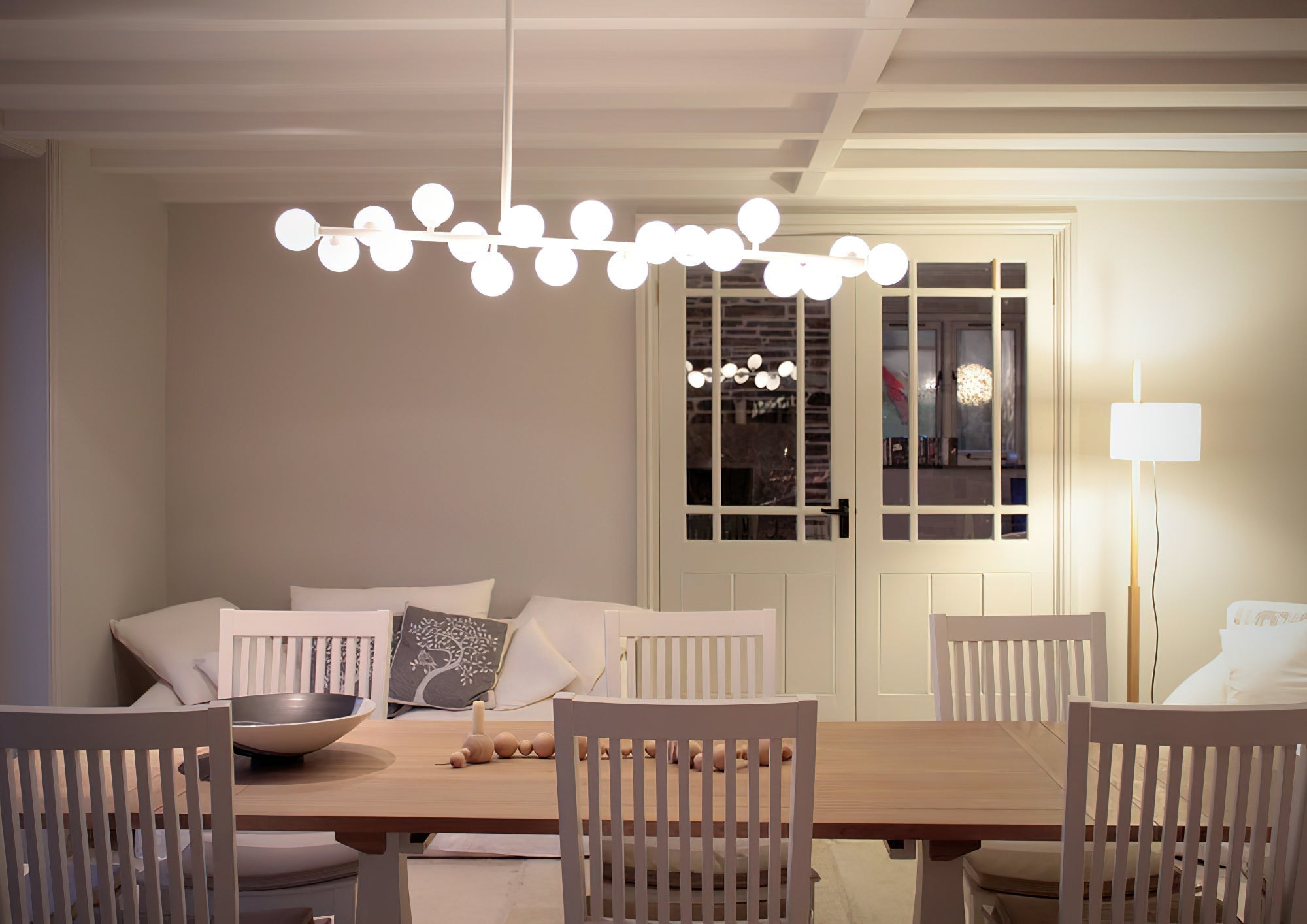 Eshair Moderner Eleganter Messing-Glas-Kronleuchter-Letslighting