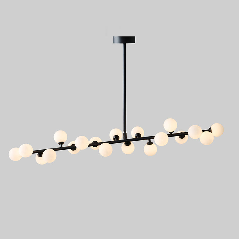 Eshair Moderner Eleganter Messing-Glas-Kronleuchter-Letslighting