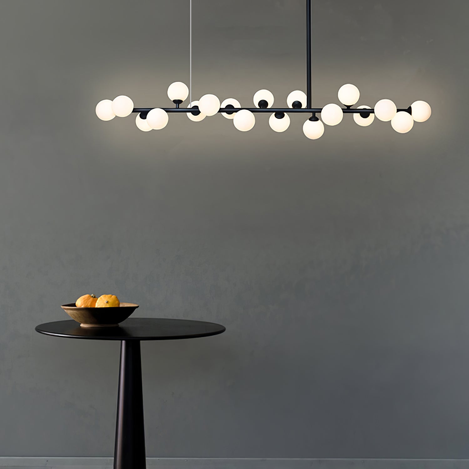 Lumiray Schwarze lineare Kugel-Pendelleuchte-Letslighting
